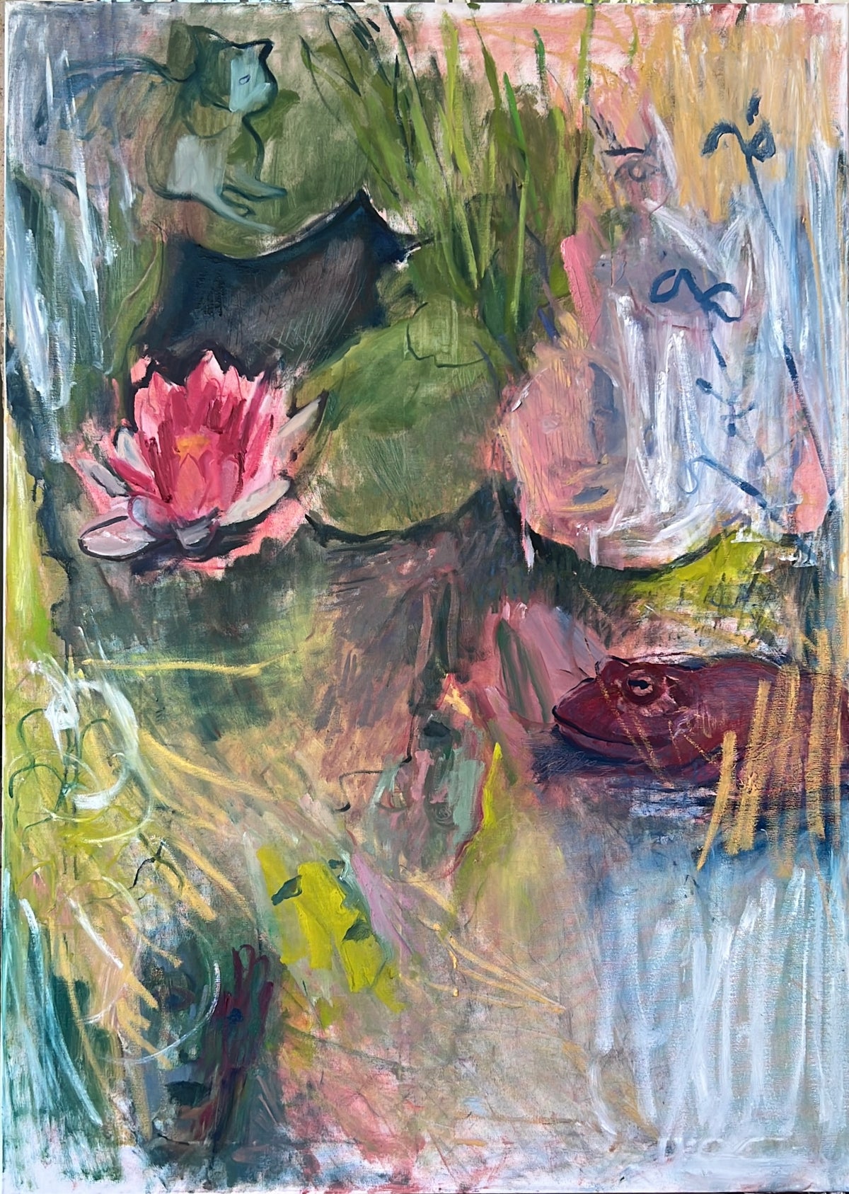 The water wears my mask