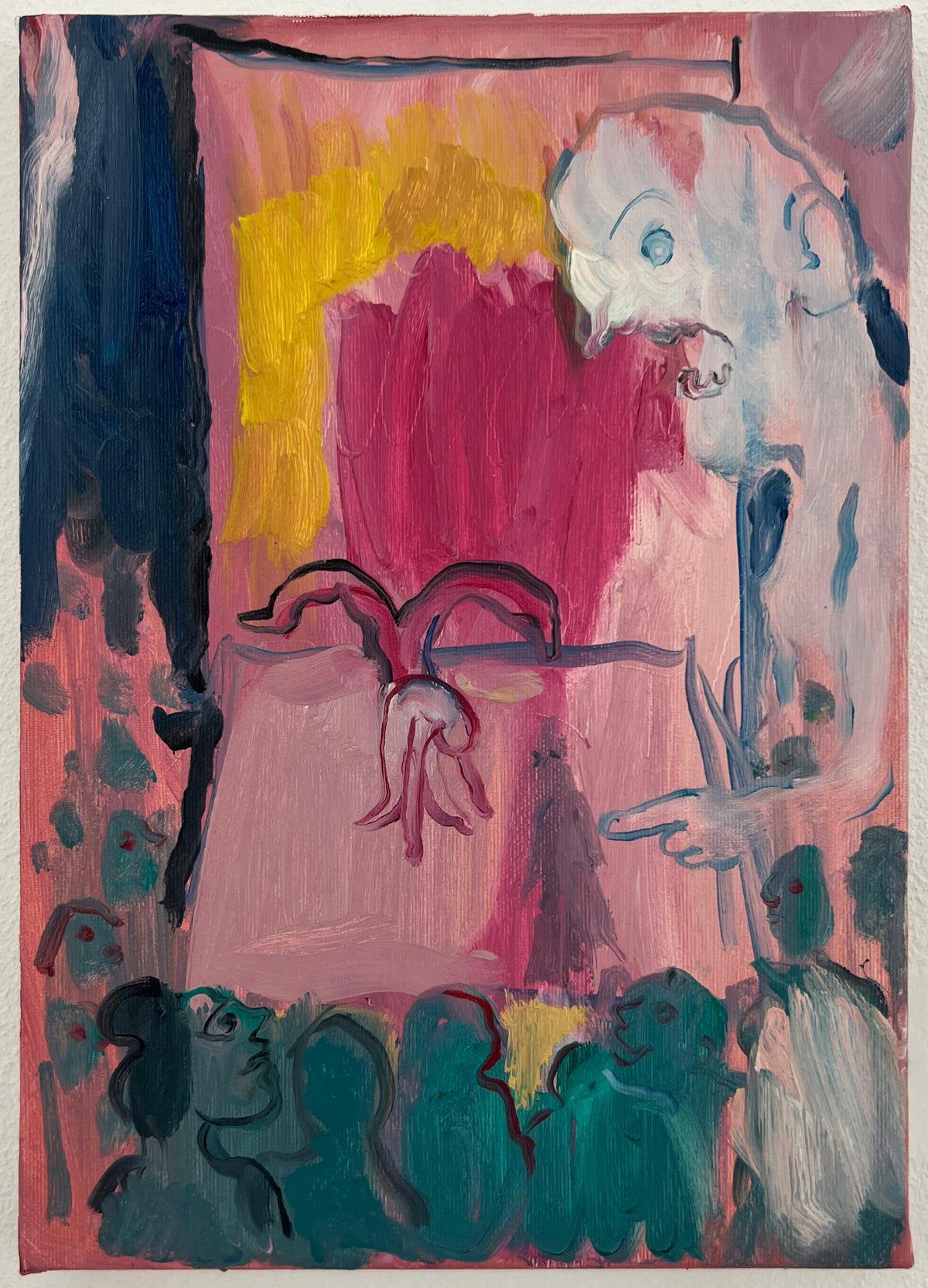 Domestic scene (acrobat and ghost)