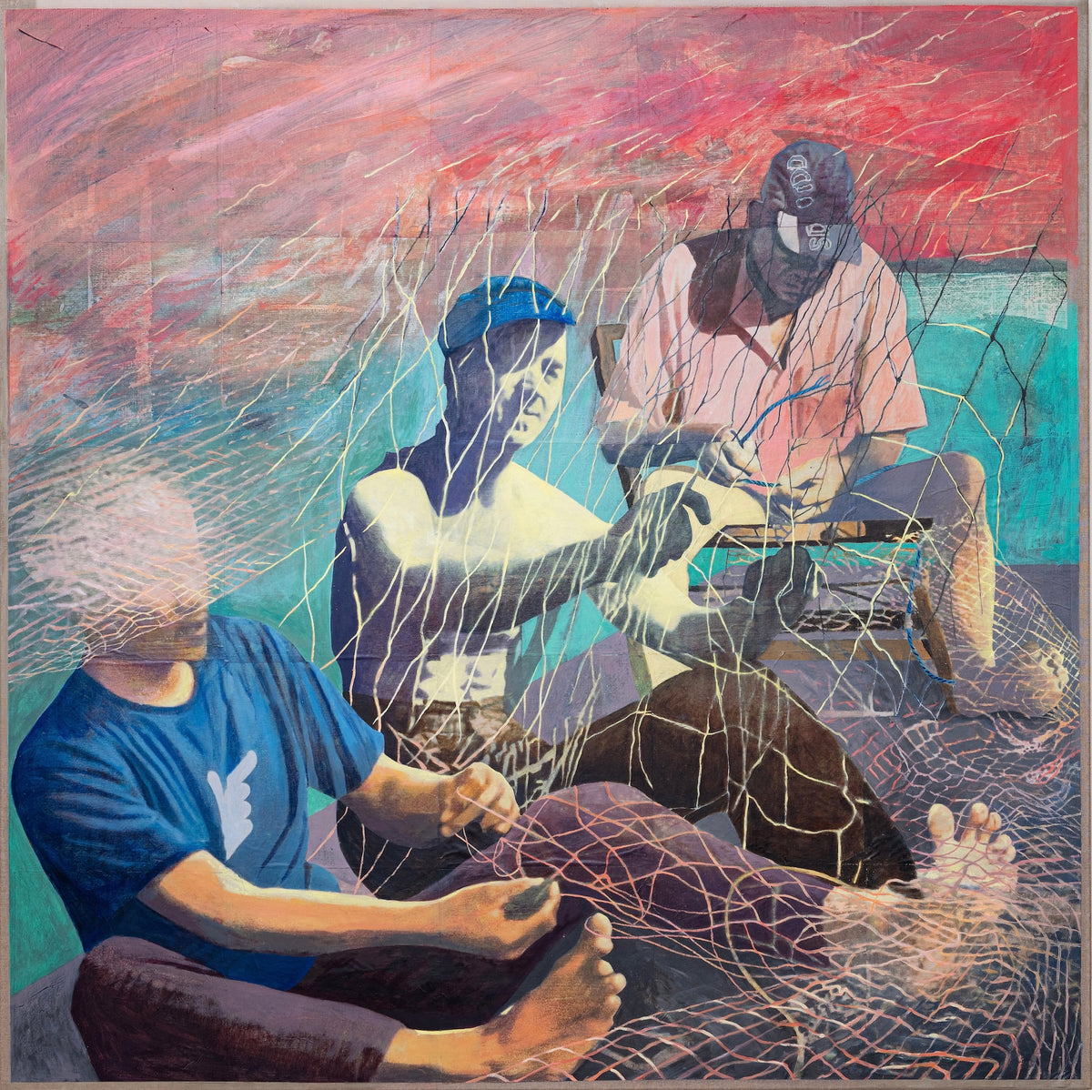 Three Figures with Nets