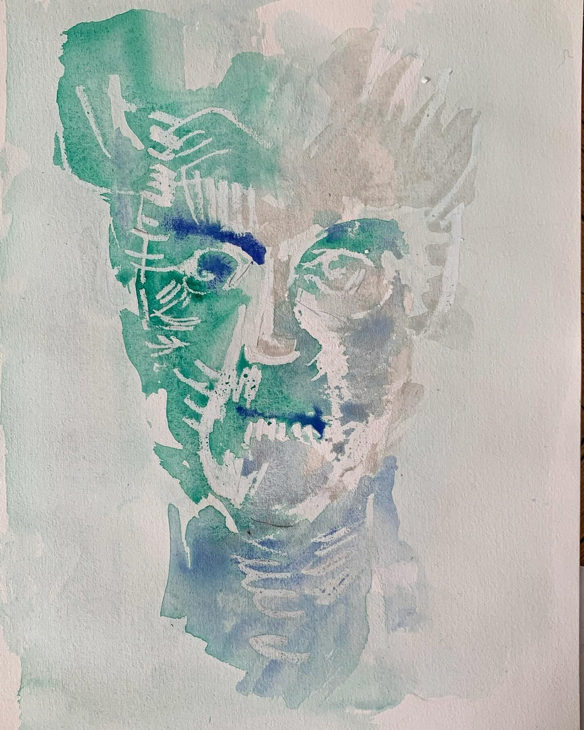 Self-portrait as a green man