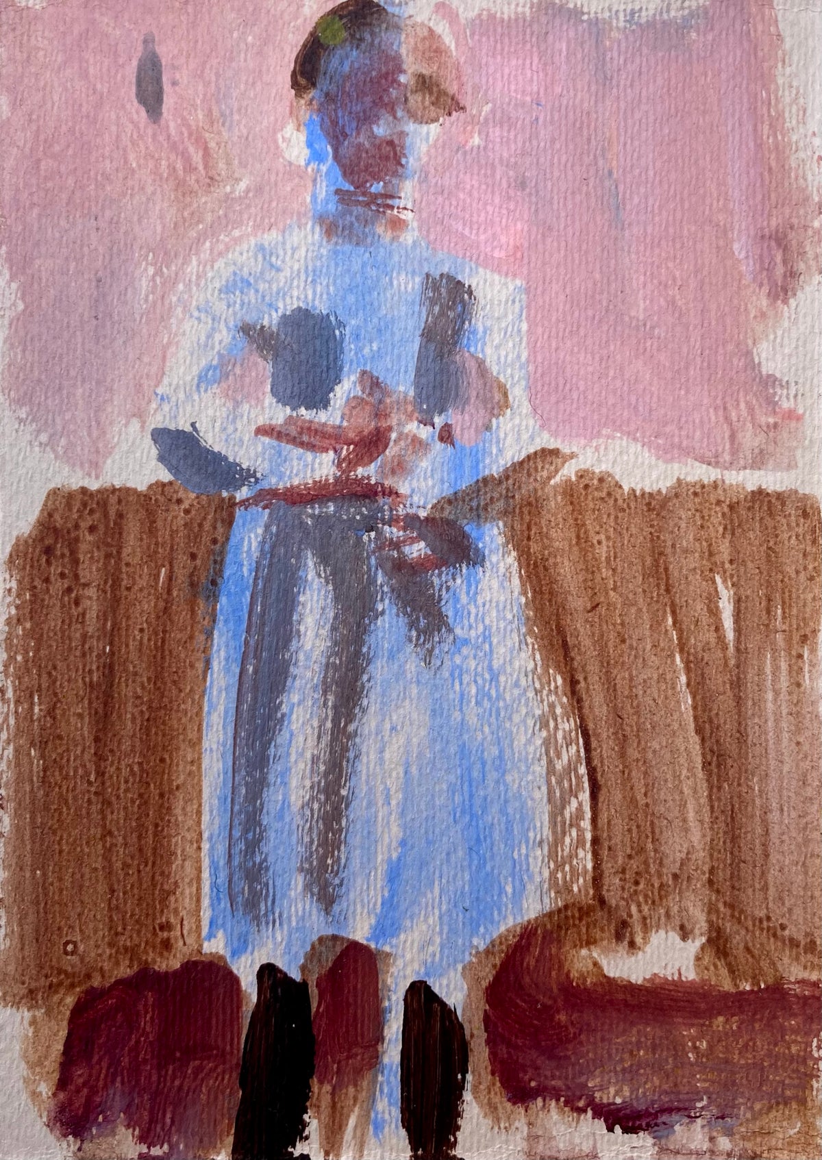 GIRL IN A BLUE DRESS