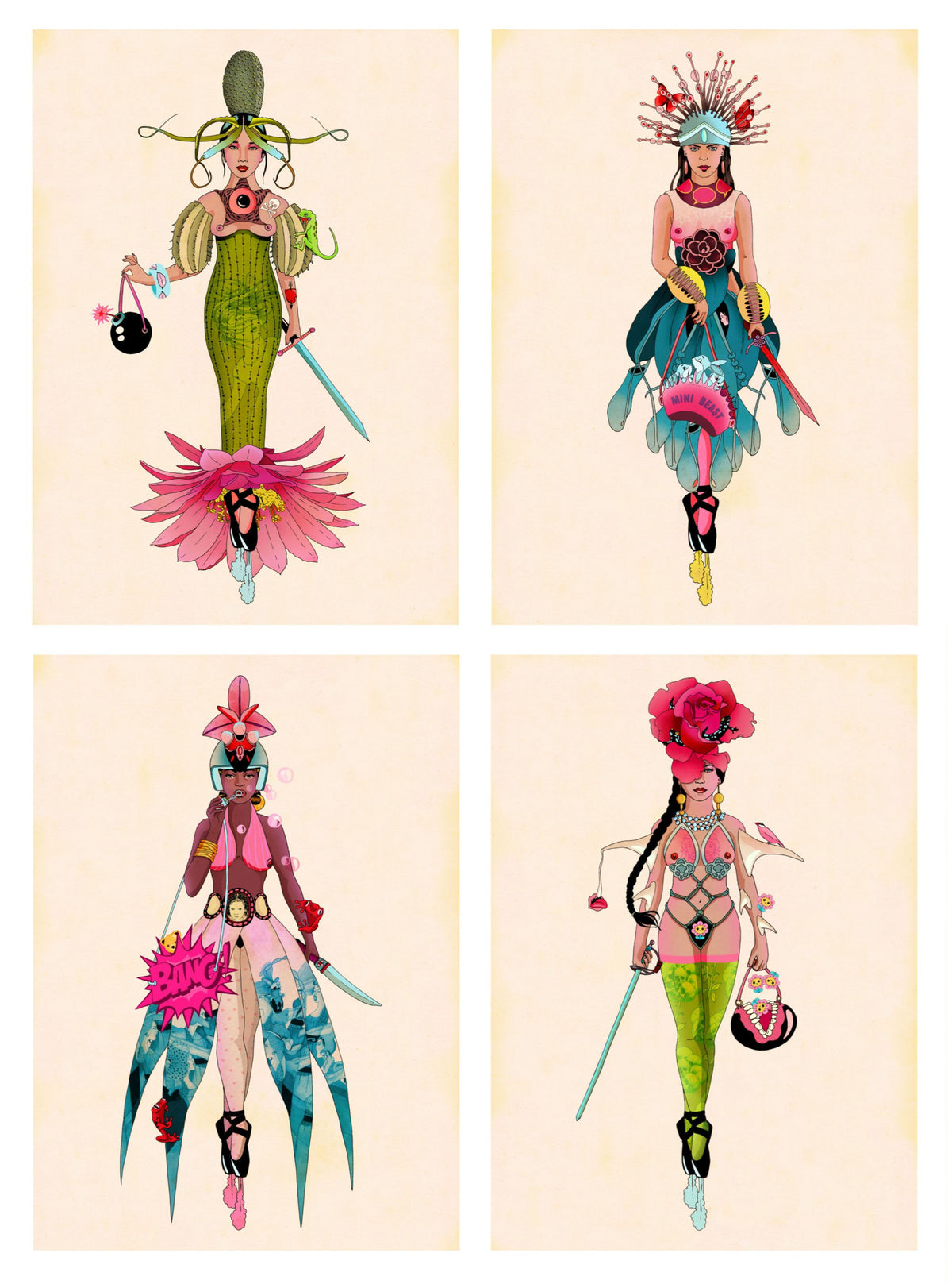 Ballerina Set of 4 (1)
